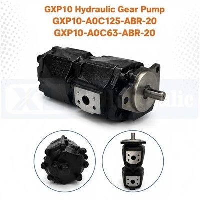 Pompa Roda Gigi Hidraulik GXP10 GXP10‑A0C125‑ABR‑20 GXP10‑AOC63‑ABR‑20