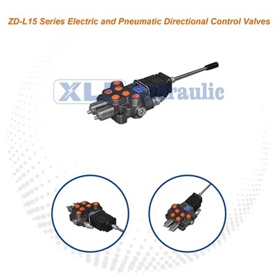 Seri ZD-L15 Hidraulik Monoblock Solenoid Control Valve Untuk Excavator